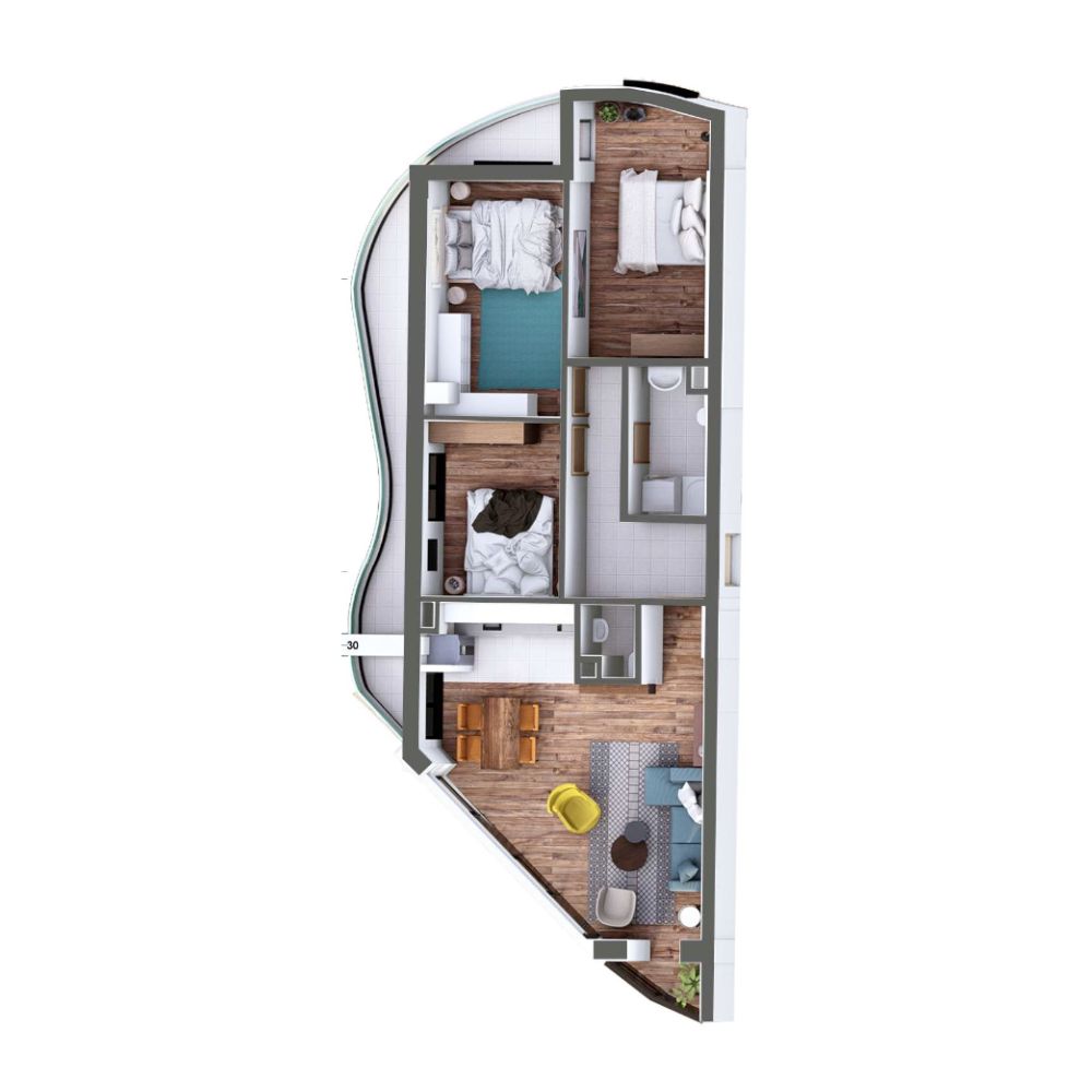 Jednosoban Stan L1 – I – D3+